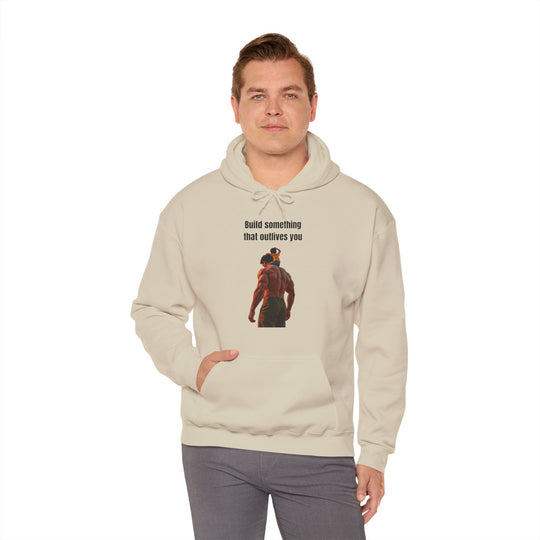 „Baue etwas, das dich überlebt“ – Herren Hoodie