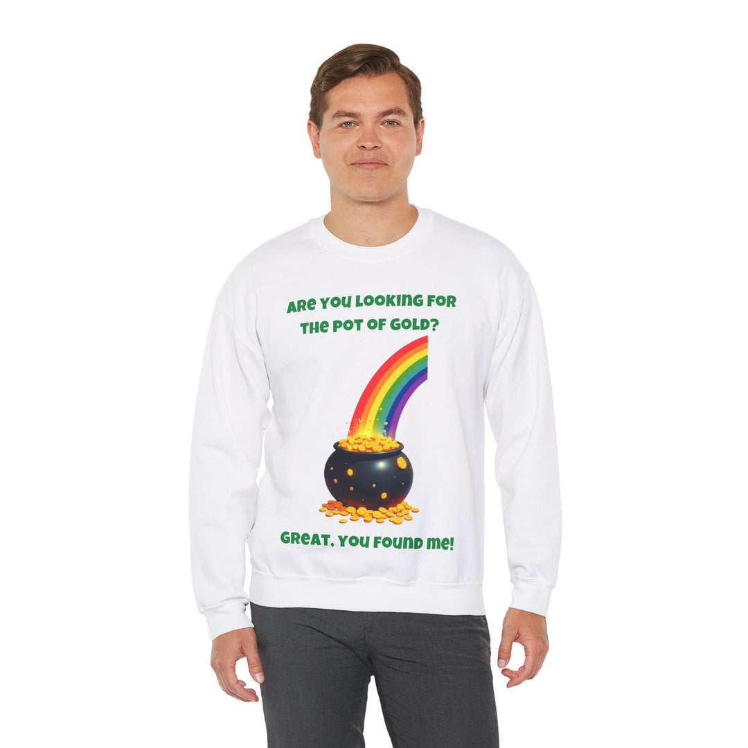 "Pot of Gold" St. Patrick's Day Rundhals-Sweatshirt 