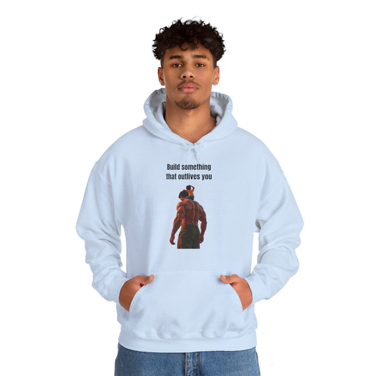 „Baue etwas, das dich überlebt“ – Herren Hoodie