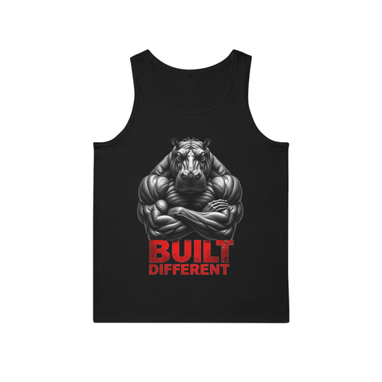 Built Different – ​​Power Hippo Tank Top