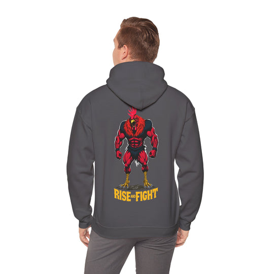 Rise and Fight – Krieger-Hahn-Hoodie