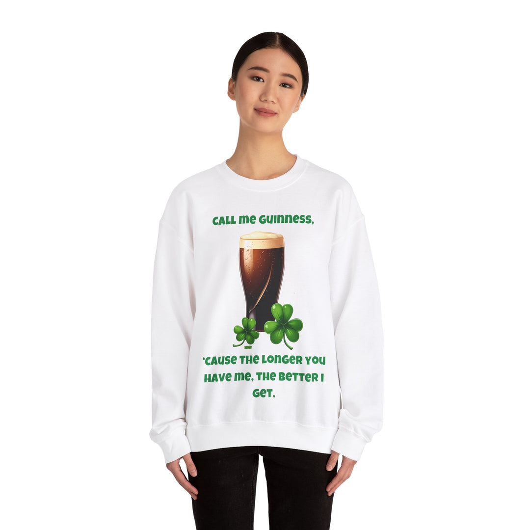 Nenn mich Guinness – St. Patrick's Day Rundhals-Sweatshirt