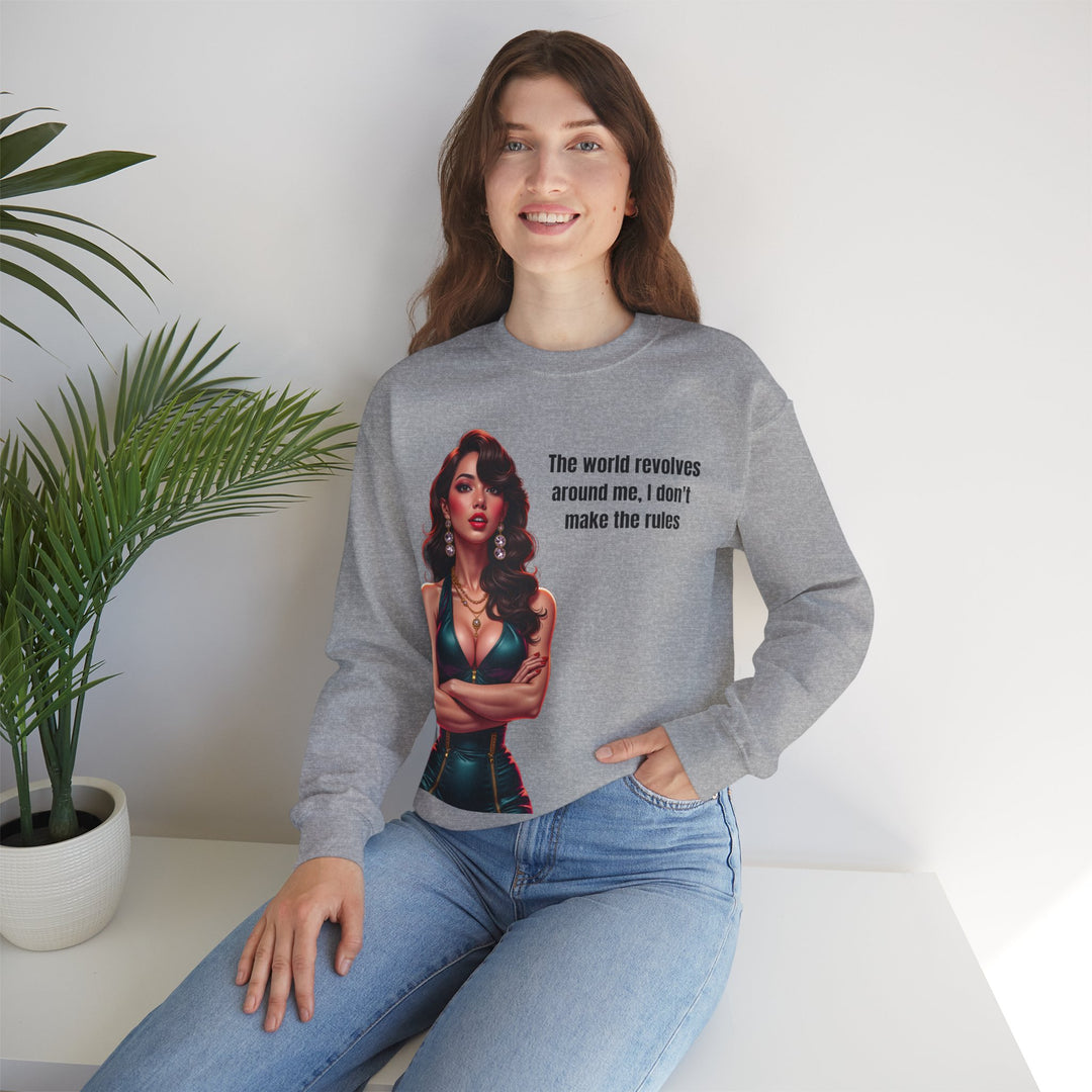 Die Welt dreht sich um mich – Damen Sweatshirt