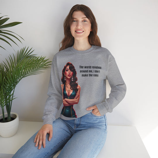 Die Welt dreht sich um mich – Damen Sweatshirt