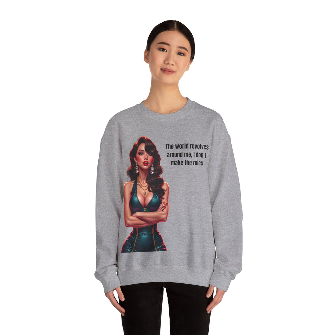 Die Welt dreht sich um mich – Damen Sweatshirt