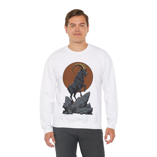 Sweatshirt mit Sternzeichen Steinbock – Ehrgeizig, entschlossen und belastbar