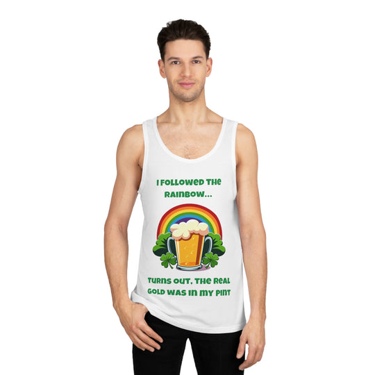 St. Patrick's Day Beer Tank Top - "I Followed the Rainbow..."