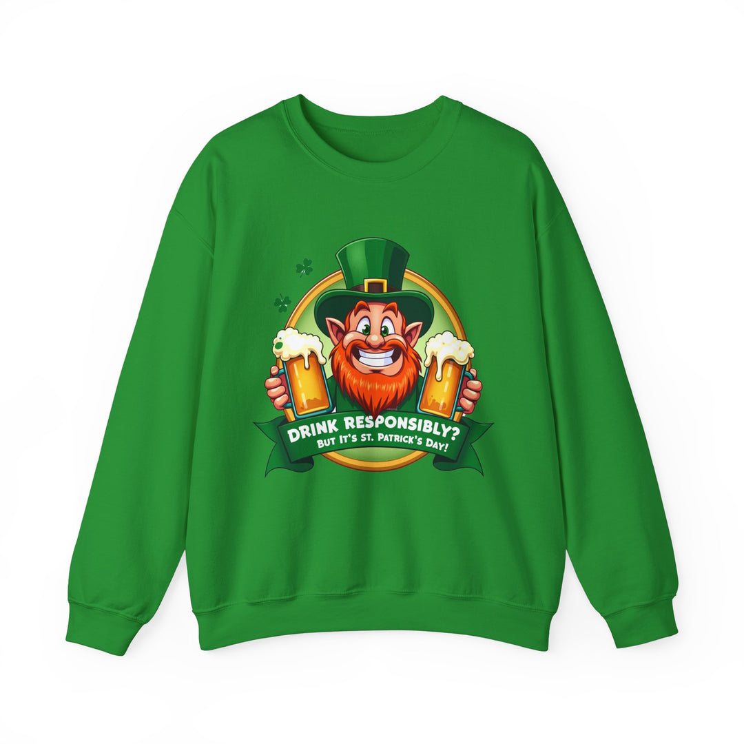 Sweatshirt „Trinken Sie verantwortungsvoll“ – St. Patrick's Day Edition