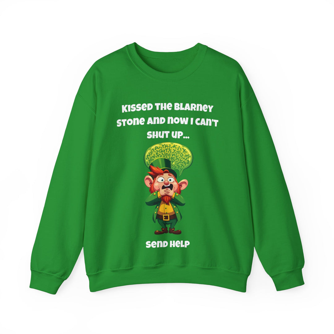 Kissed the Blarney Stone – Jetzt kann ich nicht mehr die Klappe halten Sweatshirt mit Rundhalsausschnitt