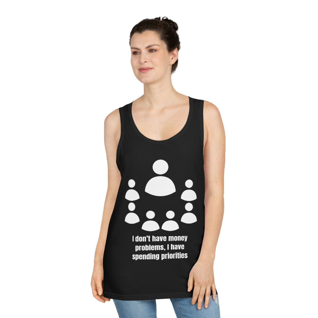 Spending Priorities Tank Top – Smart Choices, Bold Statements