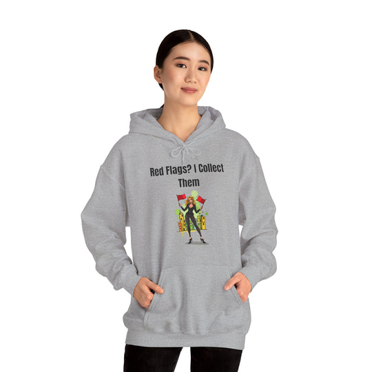 Rote Fahnen? Ich sammle sie – Gemütlicher Damen Hoodie