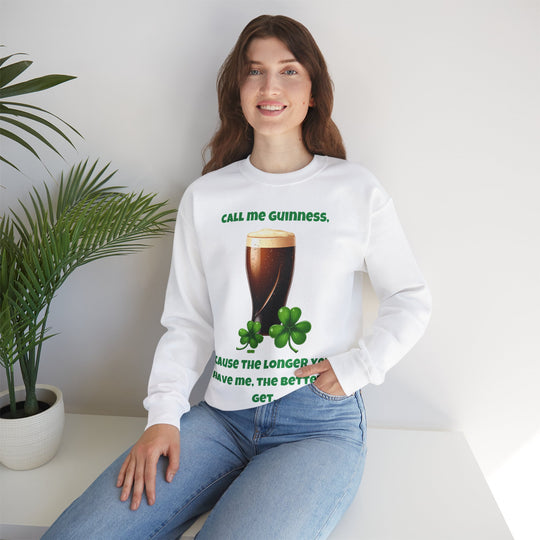 Nenn mich Guinness – St. Patrick's Day Rundhals-Sweatshirt