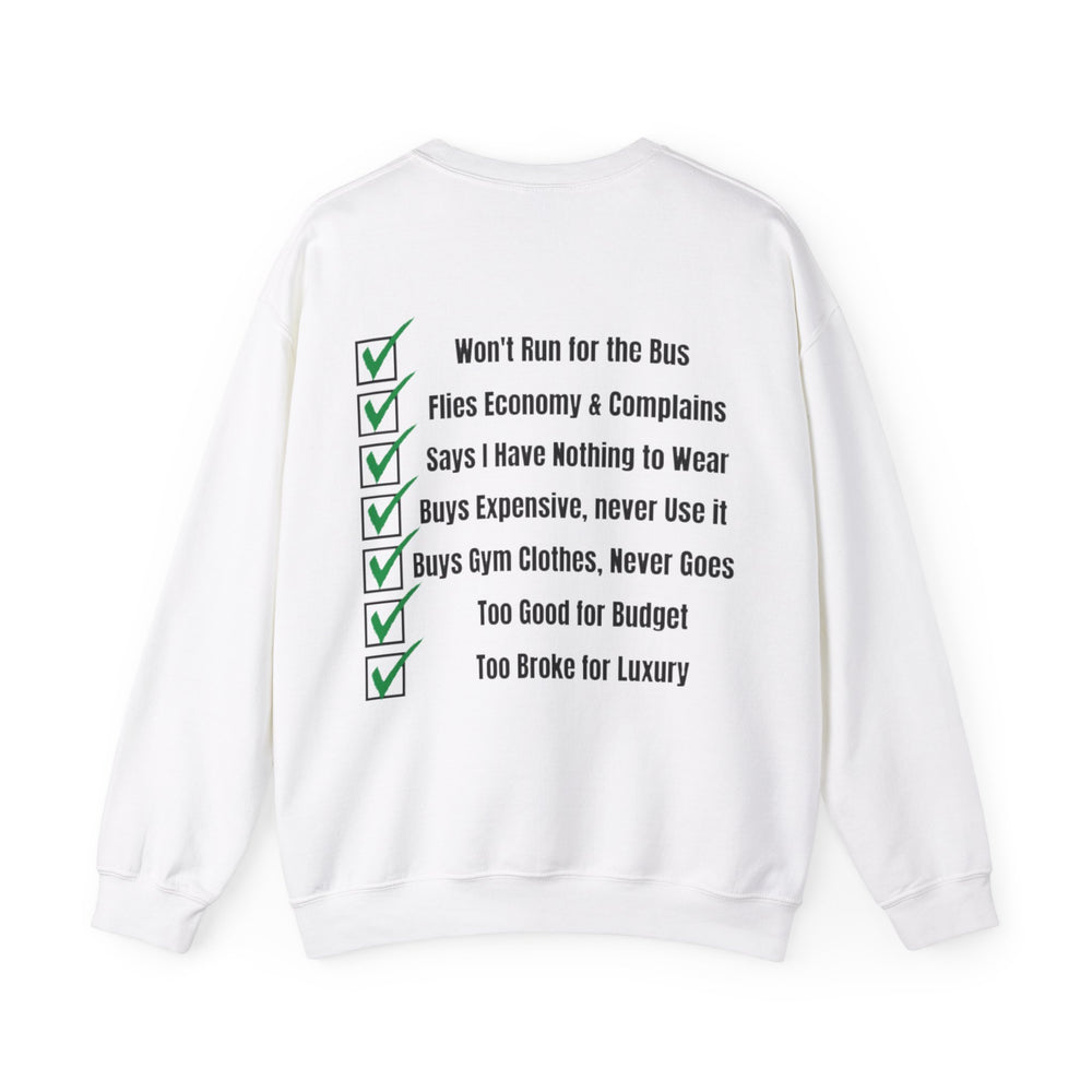 Spending Priorities Sweatshirt – Budgeting, But Make It Fashion