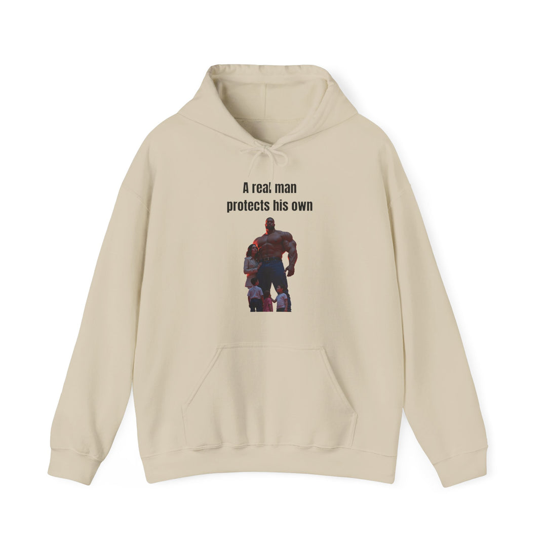 "A Real Man Protects His Own" – Men's Hoodie