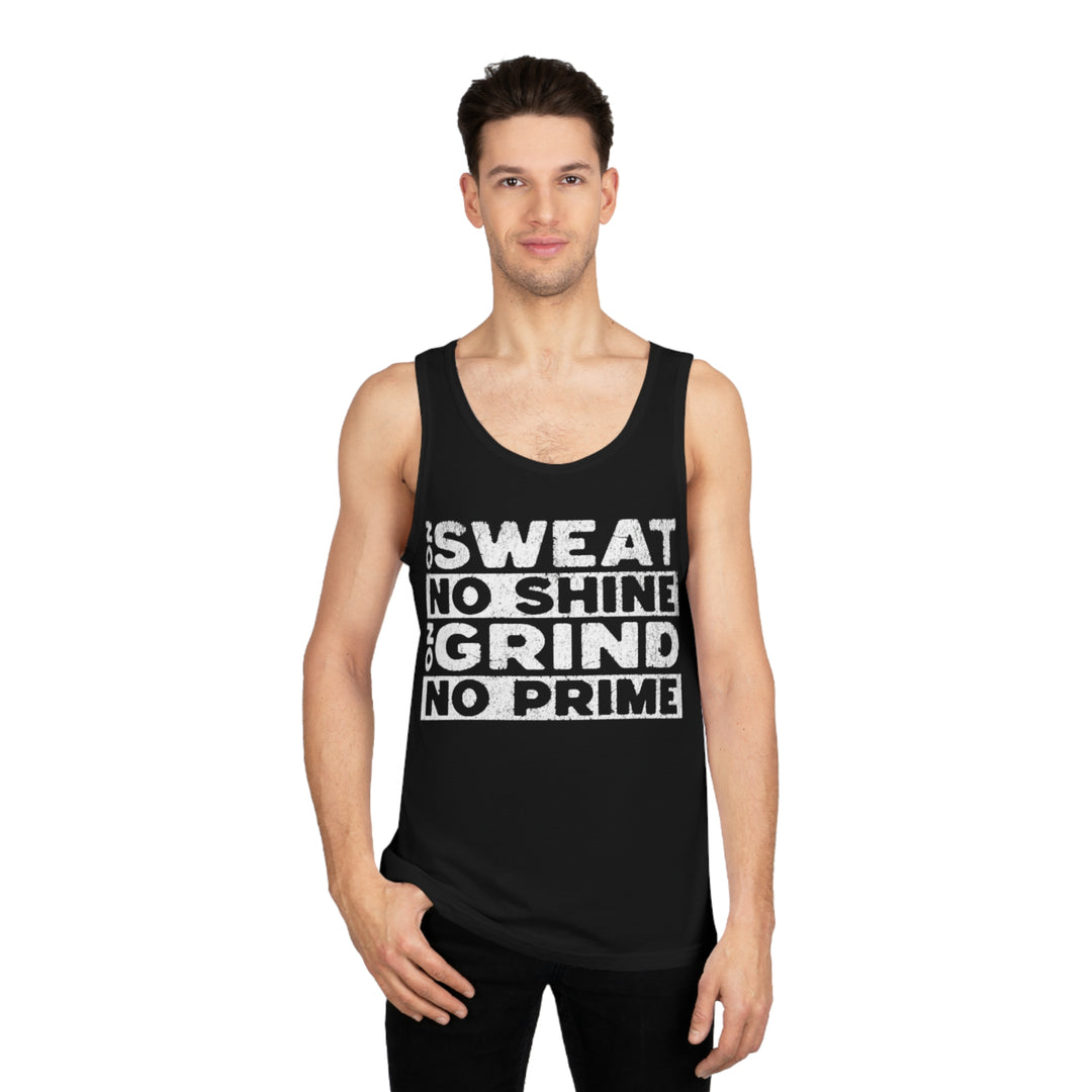 "No Sweat, No Shine – No Grind, No Prime" Men's Tank Top