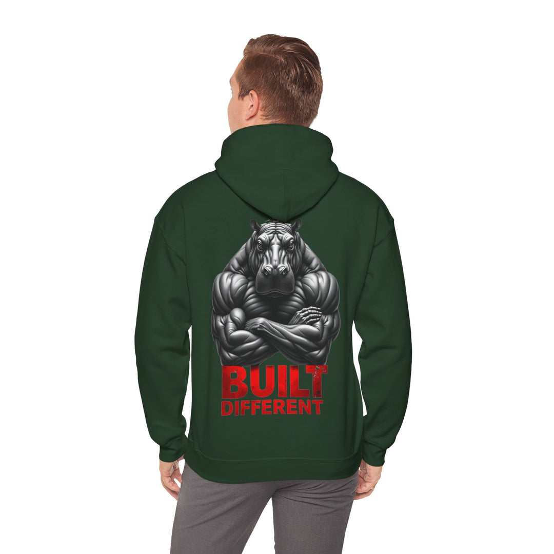 Built Different – ​​Power Hippo Hoodie