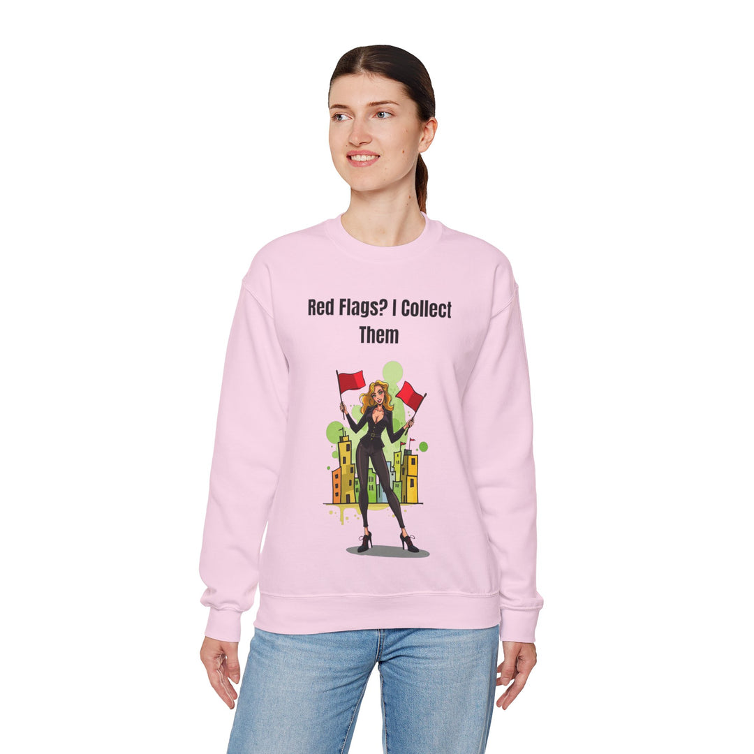 Red Flags? I Collect Them – Women’s Cozy Sweatshirt