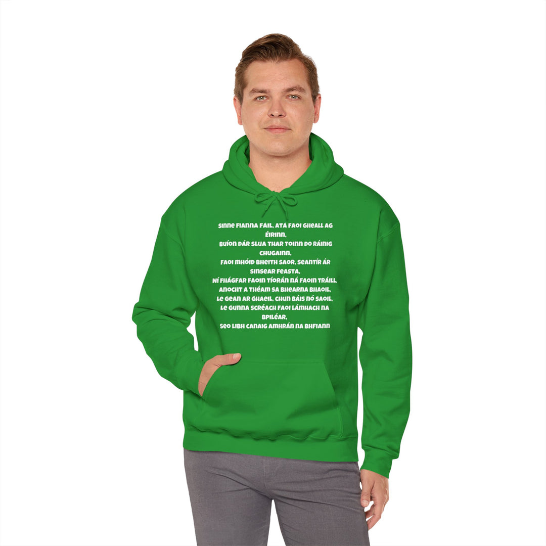 Irish Pride Hoodie – Gedurfd, dronken en patriottisch