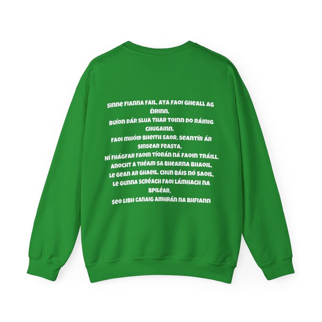 Irish Pride Sweatshirt – Gedurfd, dronken en patriottisch