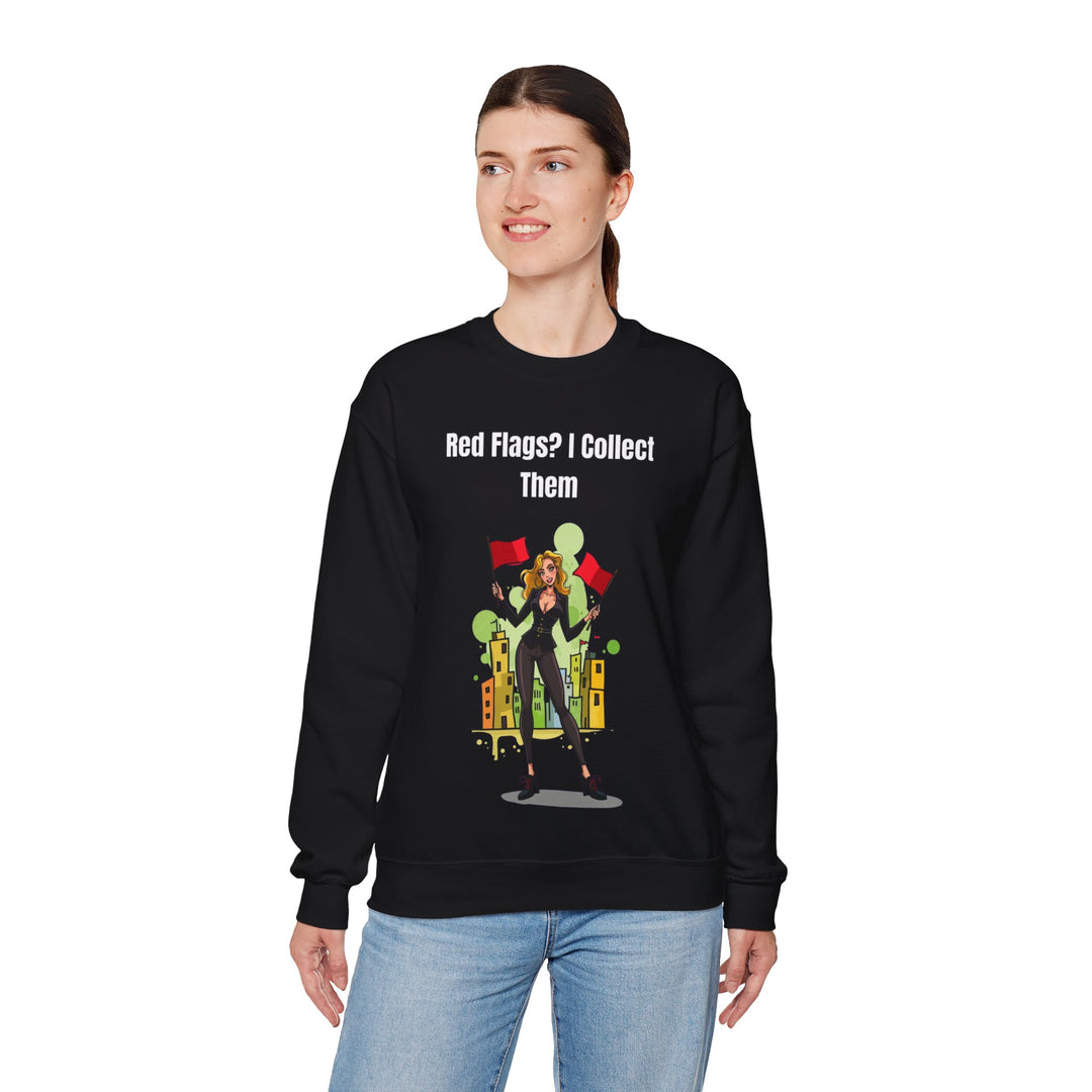 Red Flags? I Collect Them – Women’s Cozy Sweatshirt