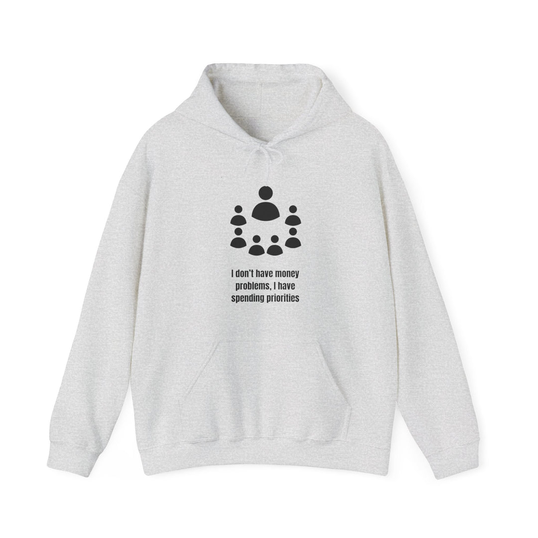 Spending Priorities Hoodie – Money Moves with a Twist