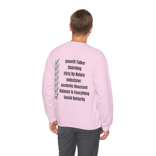 Waage Sternzeichen – Glatter Redner &amp; Gesellschaftsschmetterling Sweatshirt 