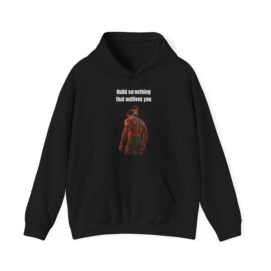 „Baue etwas, das dich überlebt“ – Herren Hoodie