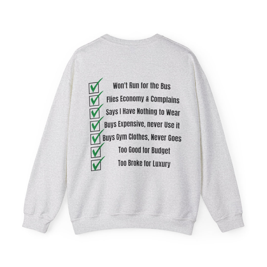 Spending Priorities – Men’s Sweatshirt