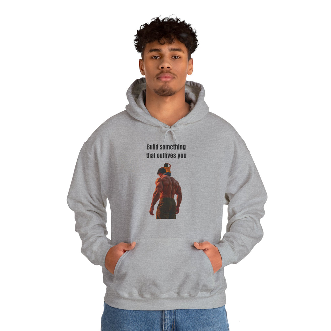 „Baue etwas, das dich überlebt“ – Herren Hoodie