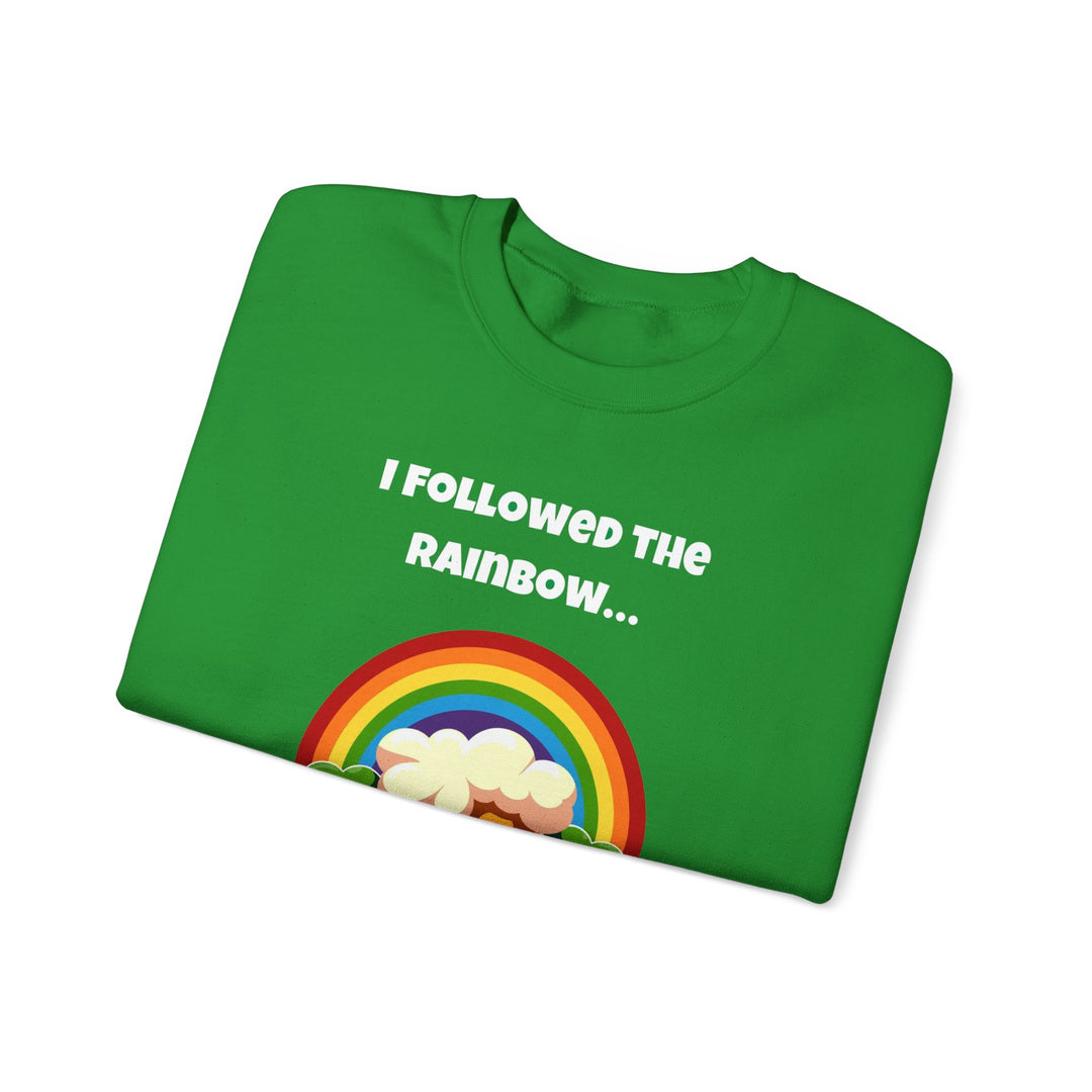 Regenbooggouden sweatshirt – St. Patrick's Day-plezier en festiviteiten