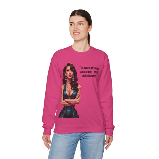 Die Welt dreht sich um mich – Damen Sweatshirt