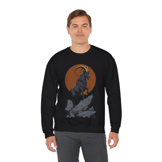 Sweatshirt mit Sternzeichen Steinbock – Ehrgeizig, entschlossen und belastbar