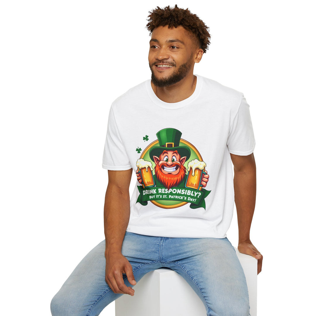 T-Shirt „Verantwortungsvoll trinken“ – St. Patrick's Day Edition