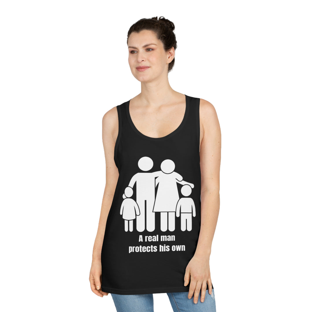 A Real Man Protects His Own Tank Top – Strength in Responsibility