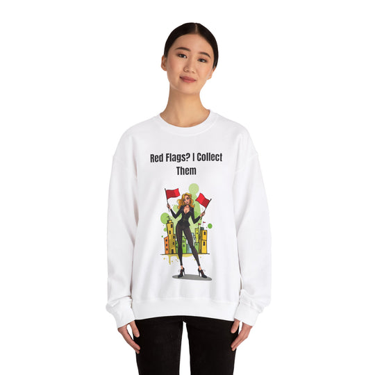 Red Flags? I Collect Them – Women’s Cozy Sweatshirt