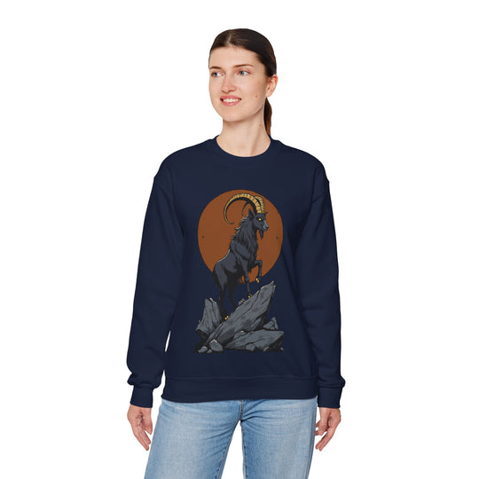 Sweatshirt mit Sternzeichen Steinbock – Ehrgeizig, entschlossen und belastbar