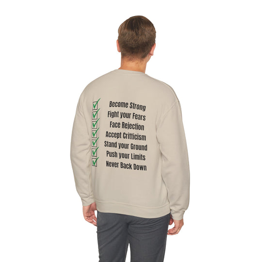 "A Man Who Stands for Nothing Will Fall for Anything" – Men's Sweatshirt