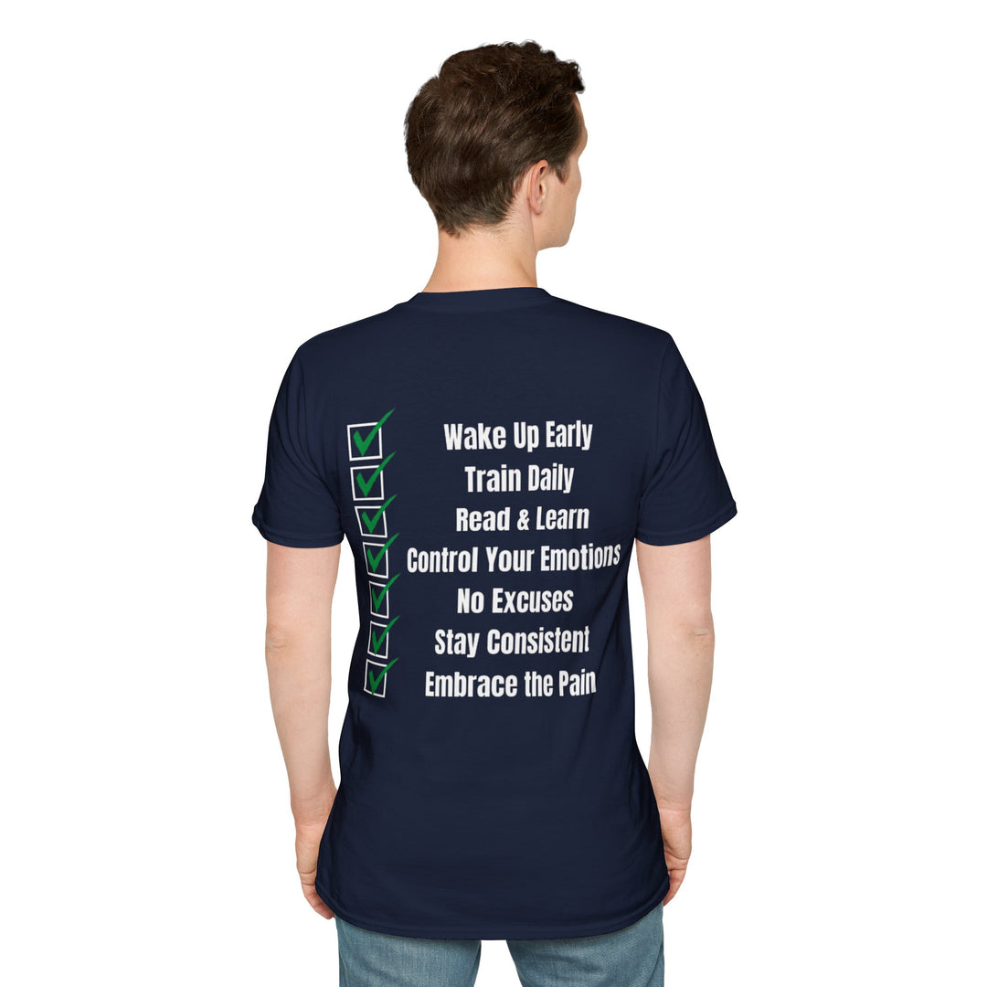 Discipline boven verlangen T-shirt – Toewijding aan groei