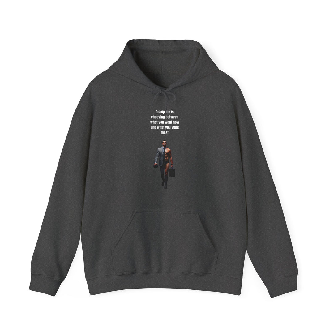 "Discipline is Choosing Between What You Want Now and What You Want Most" – Men´s Hoodie