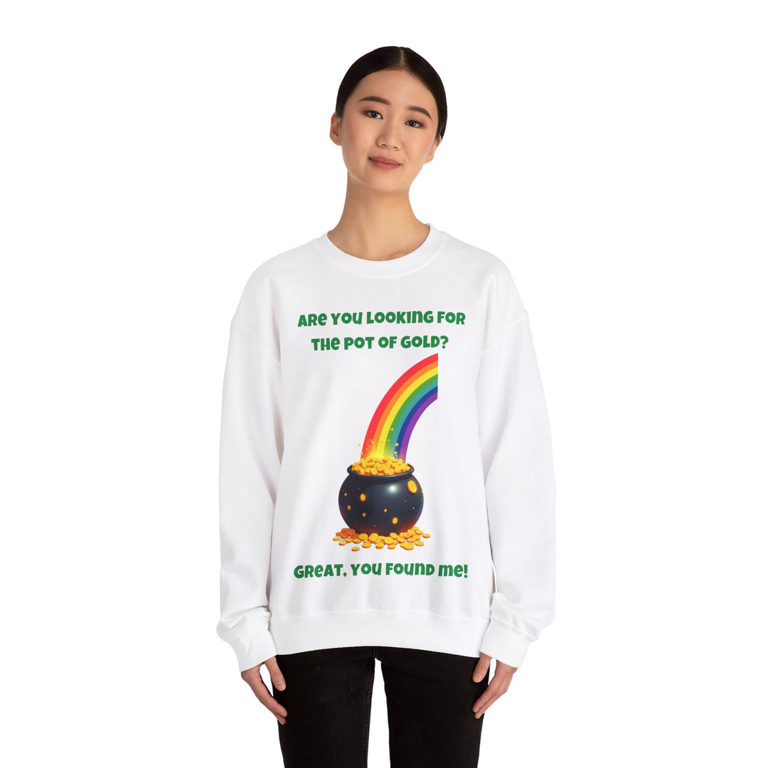 "Pot of Gold" St. Patrick's Day ronde hals sweatshirt 