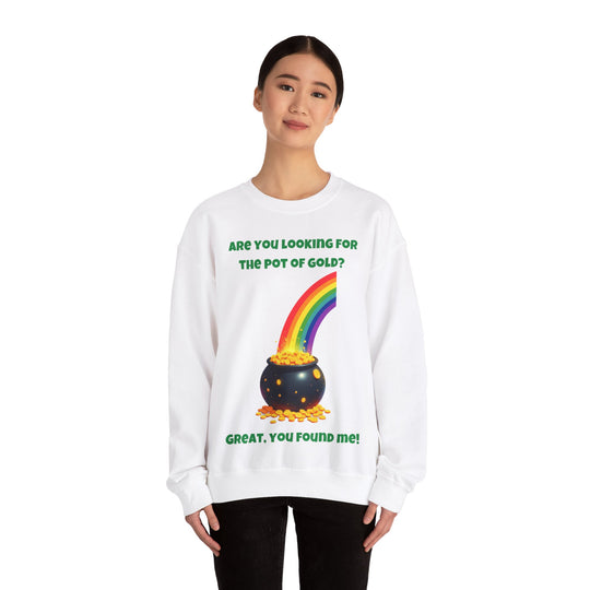 "Pot of Gold" St. Patrick's Day Rundhals-Sweatshirt 