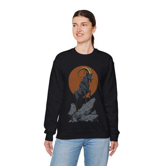 Sweatshirt mit Sternzeichen Steinbock – Ehrgeizig, entschlossen und belastbar