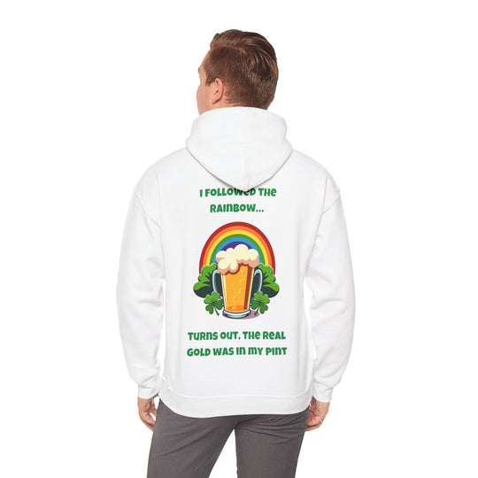 Regenbogen-Hoodie in Gold – Spaß und Festlichkeit am St. Patrick's Day