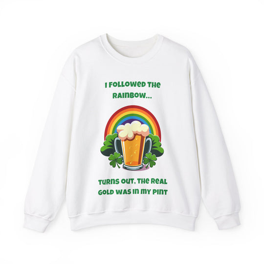 Regenbooggouden sweatshirt – St. Patrick's Day-plezier en festiviteiten