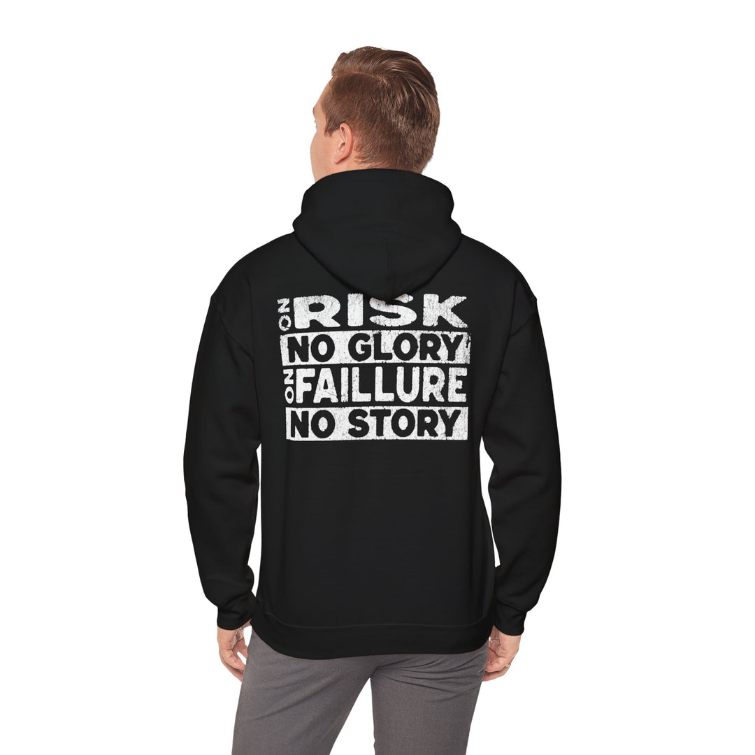 "No Risk, No Glory – No Failure, No Story" Men's Hoodie