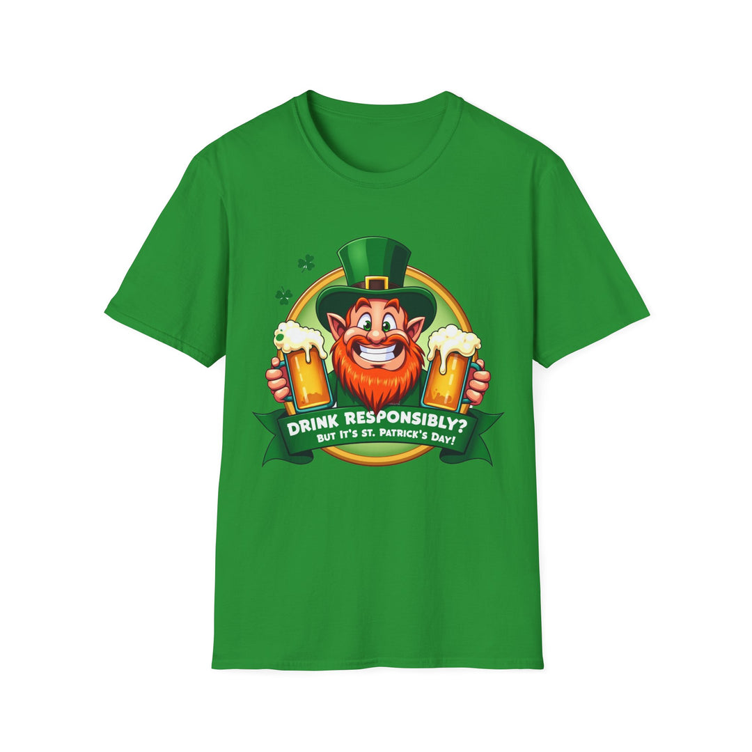 T-Shirt „Verantwortungsvoll trinken“ – St. Patrick's Day Edition