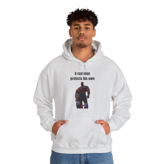 "A Real Man Protects His Own" – Men's Hoodie