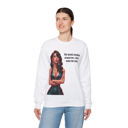 Die Welt dreht sich um mich – Damen Sweatshirt