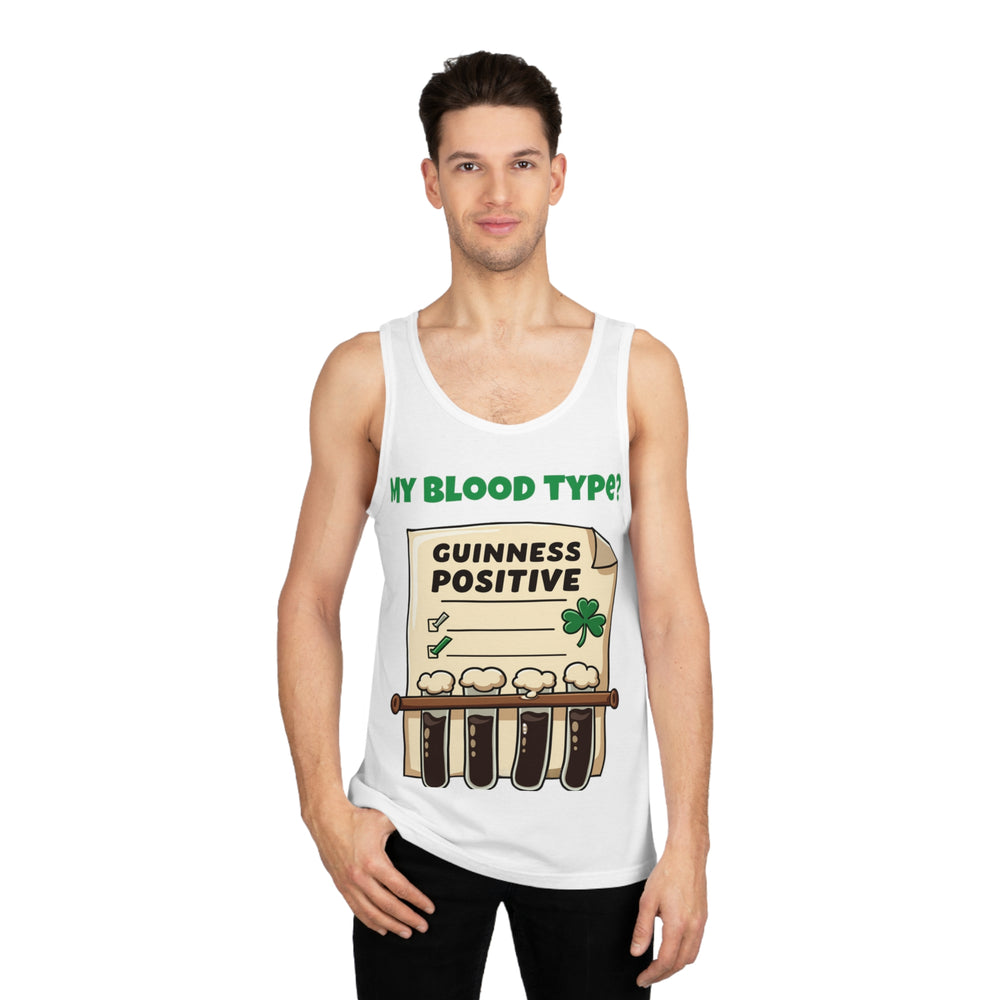 My Blood Type? Guinness Positive Tank Top – The Ultimate Irish Diagnosis!