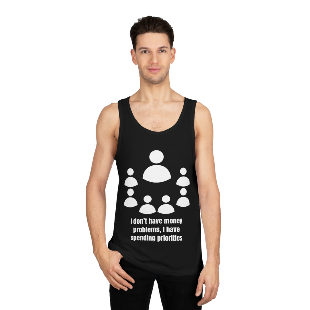 Spending Priorities Tank Top – Smart Choices, Bold Statements